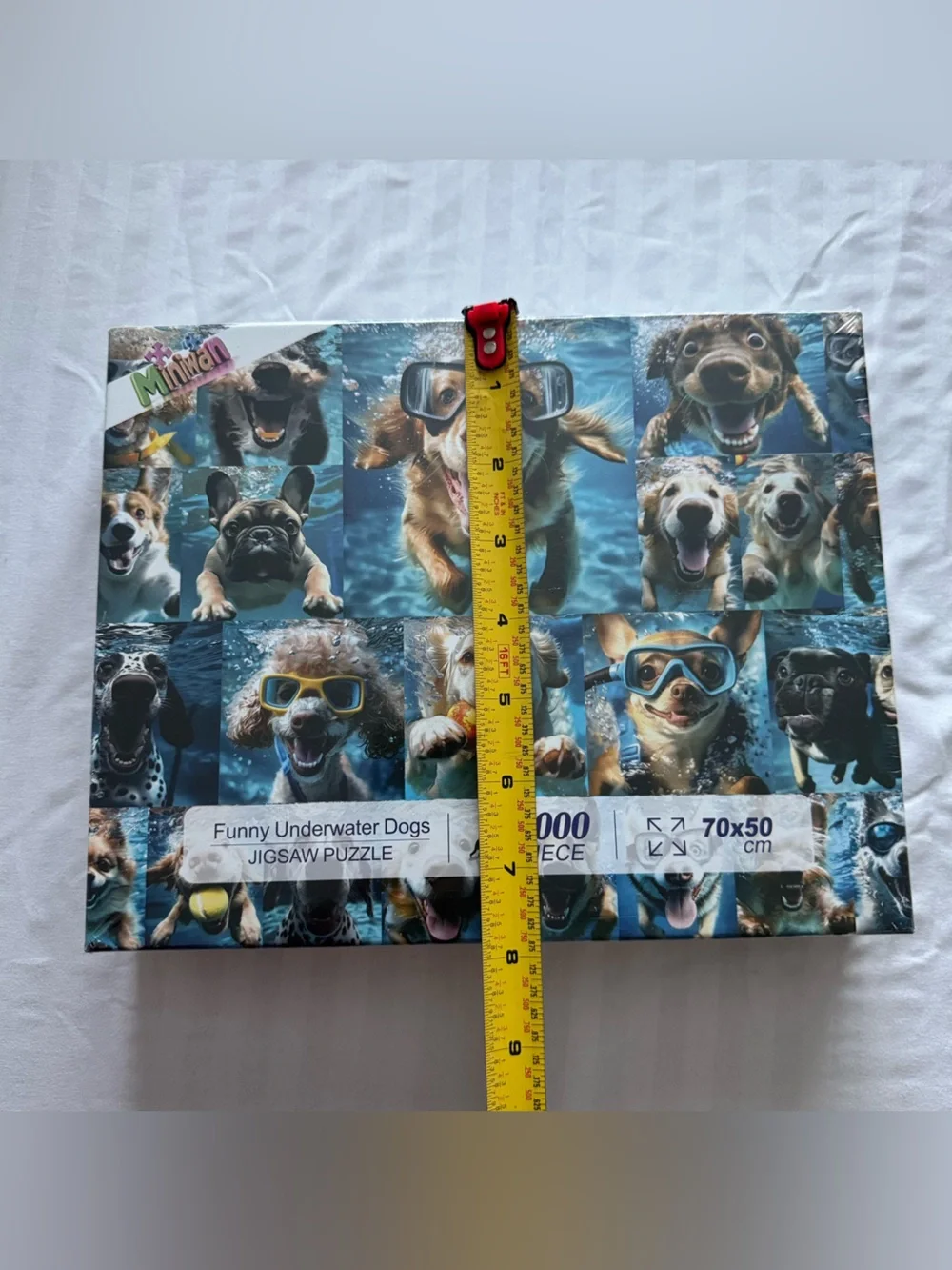 FUNNY UNDERWATER DOGS Jigsaw Puzzle 1000 Pieces Swimming Miniwan 70cmx50cm